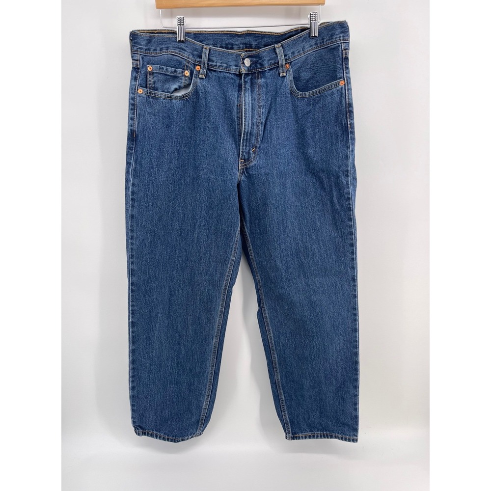 Levis 550 Relaxed Fit Tapered Leg Jeans Medium Wash Blue 38x30 PC9-00550-4886